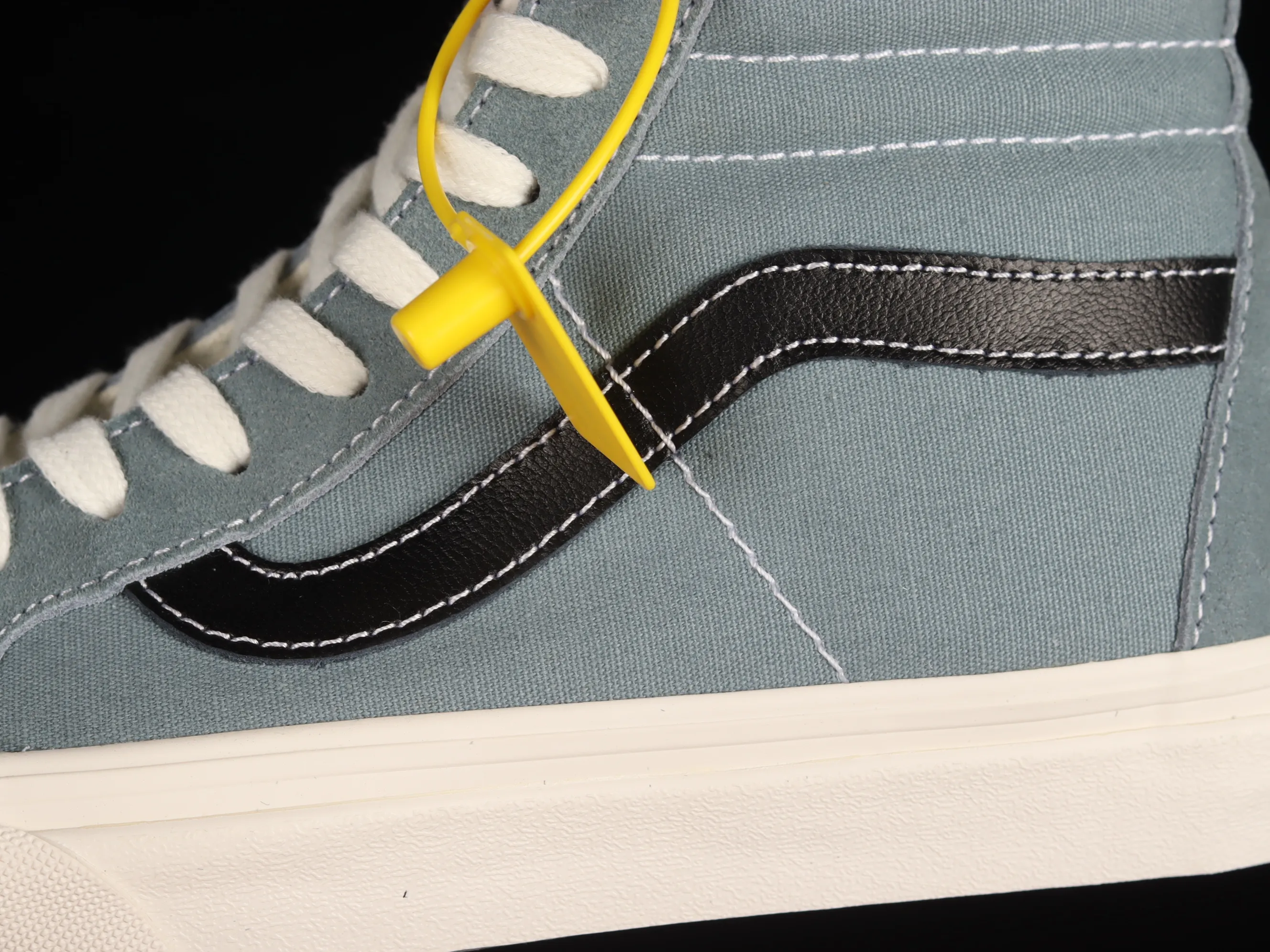 All categories Vans Vans series Vans Hi Vans high-top Vans OG SK8-Hi Lx fairy haze blue color Japanese retro trend high-top canvas skateboard shoes VN0A4BVB20R